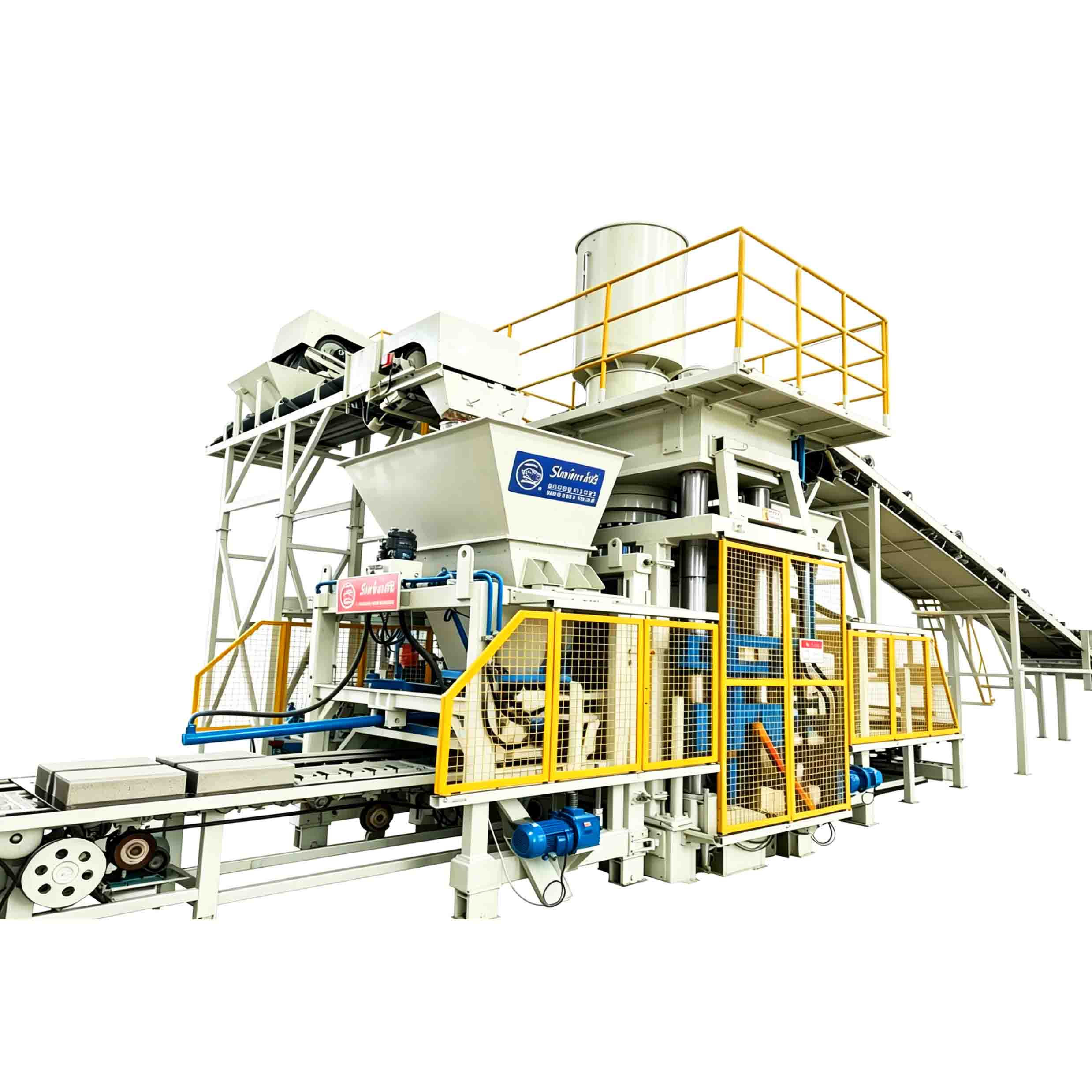 Máquina integrada de bloques y piedras completamente automática